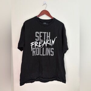 WWE Seth Freakin Rollins Black Graphic Tee